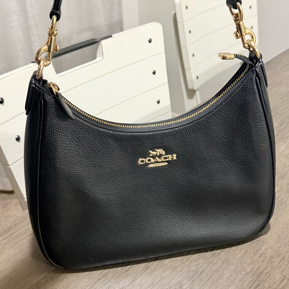 Coach - Terri Hobo Shoulder Bag Black (crossbody strap not included)